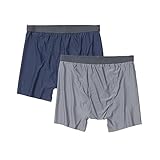 ExOfficio Men's Standard Give-N-Go 2.0 Boxer Brief 2 Pack, Navy/Steel Onyx, XX-Large