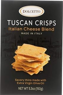 Dolcetto Tuscan Crisps Italian Cheese Blend 5.3 OZ (Pack of 2)