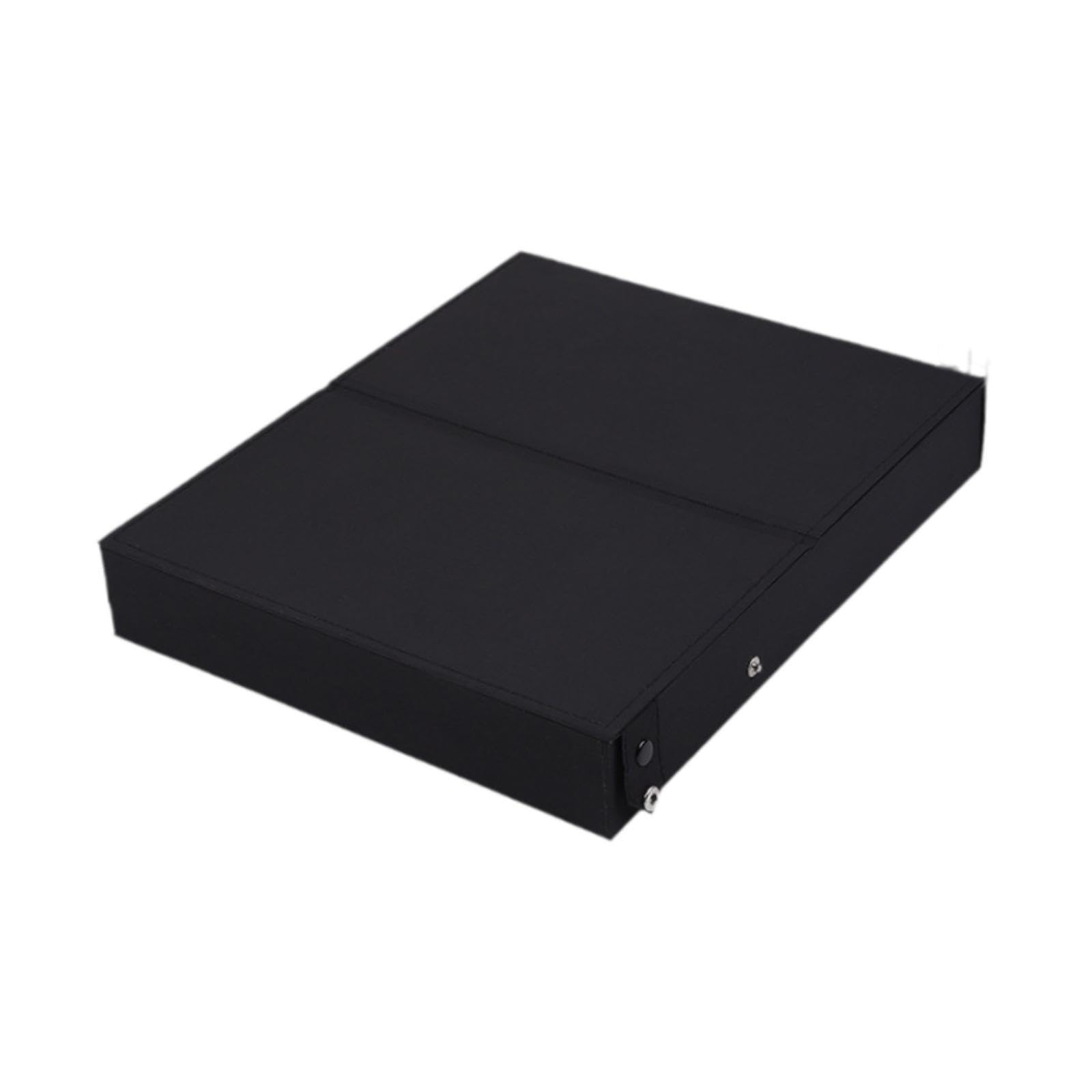 Boîte de Présentation pour Lunettes, Support à Lunettes, Plateau à Lunettes En Tissu et Polypropylène pour Un Rangement Empilable Au Bureau et En, Couvercle noir
