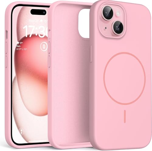 Image of DIZORO Magnetic for iPhone 15 Case, Compatible with MagSafe, Integrated Silicone Camera Control Cover, Thicken Shockproof Drop Protection Phone Case for 15,Baby