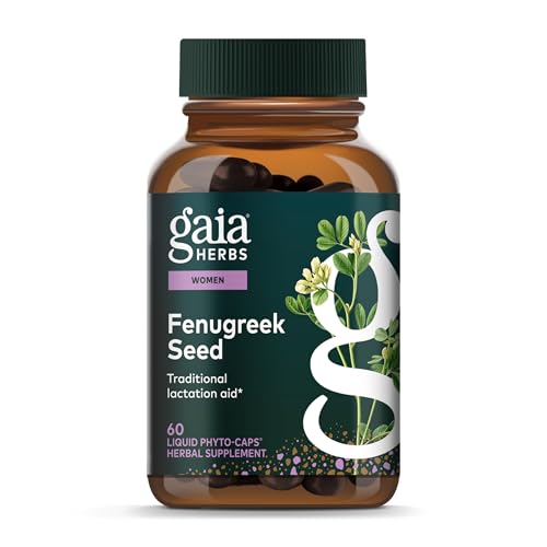 Image of Gaia Herbs Fenugreek Seed - Helps Support Healthy Lactation & Breast Milk Production* - Made with Fenugreek Seeds - 60 Vegan Liquid Phyto-Capsules (20 Servings)