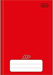 Tilibra - Caderno Brochura Universitário Capa Dura, D+, 200x275mm, 96 Folhas, Vermelho