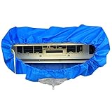 Hekinda Air Conditioner Cover, Air Conditioning Cleaning Waterproof Cover Dust Washing Clean Protector Bag for 1-1.5P Air Conditioning Home Office