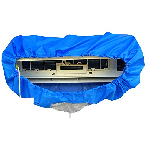 Hekinda Air Conditioner Cover, Air Conditioning Cleaning Waterproof Cover Dust Washing Clean Protector Bag for 1-1.5P Air Conditioning Home Office