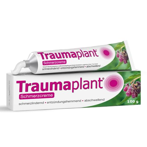 Traumaplant Schmerzcreme 100 g spezieller Beinwell-Extrakt bei Prellungen & Verstauchungen (bei Sport- und Unfallverletzungen) Muskel- und Gelenkschmerzen infolge stumpfer Verletzungen (100g)