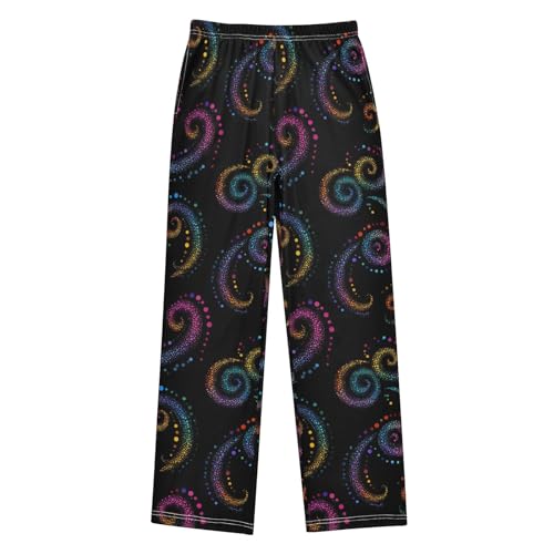 Pajama Pants Lounge Sleep PJ Bottoms Sleepwear Elastic Waist Drawstring S Dreamy Polka Dot