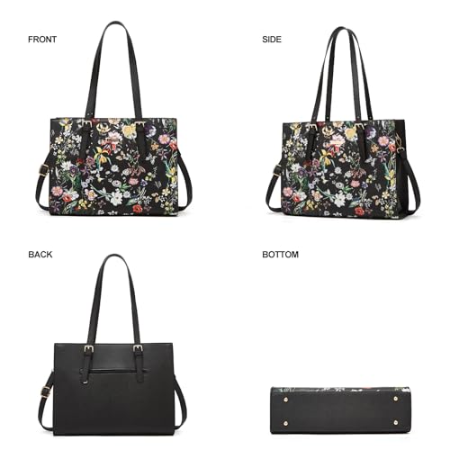 Image of Women Fashion Synthetic Leather Handbags Tote Bag Shoulder Bag Top Handle Satchel Purse Set