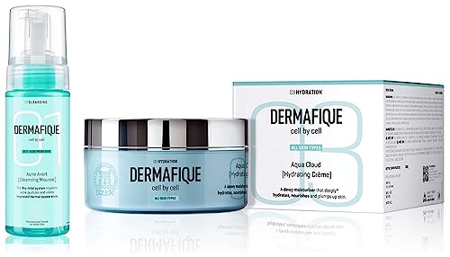Image of Dermafique Acne Avert Cleansing Mousse Foaming Face Wash, 150 ml for Acne Prone Skin, Suits Oily Dry Skin with Salicylic acid - Paraben-Free, SLES-free - Cleanses Pores, Clears Out Excess Sebum