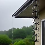 Regenkette, Wasserspiel, Fallauslauffänger für Traufen, Gartendekoration, 3,5 m Länge