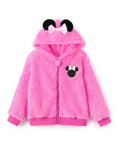 Image of Disney Girl /Boy Fleece Jacket Zipper Sherpa Fuzzy Hoodie Winter Coat 2-13Y