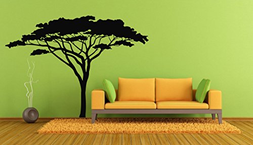 Wall Decals Decor Vinyl Savannah Tree Africa Safari Nature Leaves LM0386 (w30 h22) - //coolthings.us