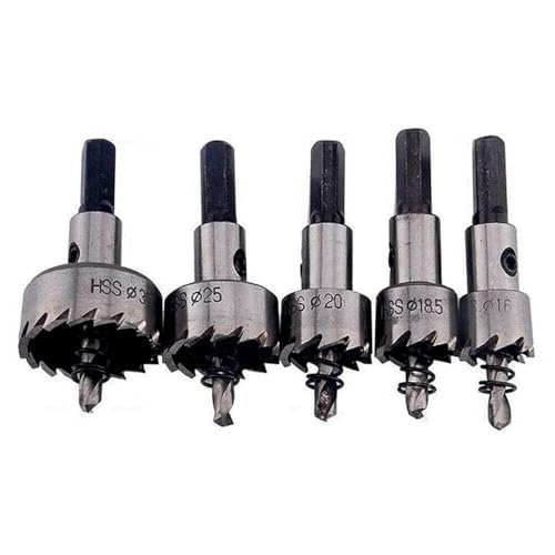 Set de 5 brocas sierra con punta de carburo HSS miniatura 6