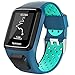 Keweni Compatibile con Cinturino Tomtom, Cinturino in Silicone di Ricambio per Tomtom Adventurer Golfer 2 / Runner 2/3 Spark/Spark 3 (Blu Menta)