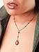 Sacina Gothic Red Dainty Teardrop Y Necklace, Gothic Emo Grunge Necklace, Goth Jewelry, Christmas Jewelry Gift for Women