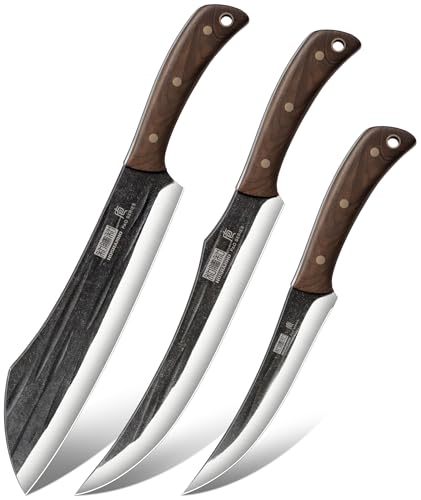 HOSHANHO 3-Piece Butcher Knife Set