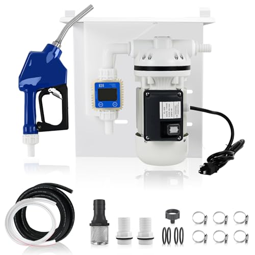 Orvexa AC 110V-120V DEF Transfer Pump Kit with US Plug High-Flow Self-Priming DEF Pump for Diesel Exhaust Fluid Transfer Compatible with Drums Totes and Wall Mounting Includes Premium Accessories