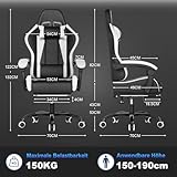 Zoom IMG-2 jummico sedia da gaming ufficio Zoom IMG-2 jummico sedia da gaming ufficio