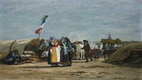Tableaux graffiti art mural haut de gamme, impression Eugène Louis Boudin 60x90cm