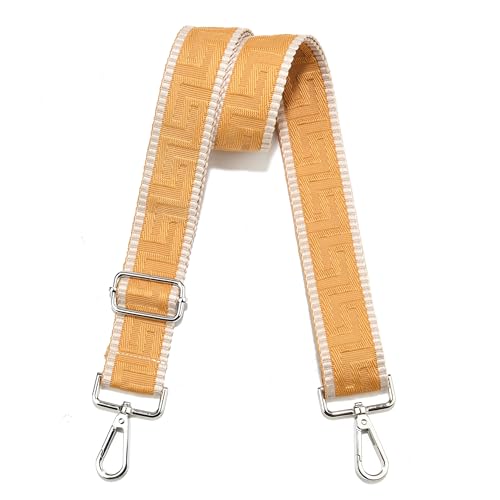Image of Wide Purse Strap Replacement Crossbody Canvas Shoulder Bag, Universal Adjustable Straps for Bags(55 inchLong)