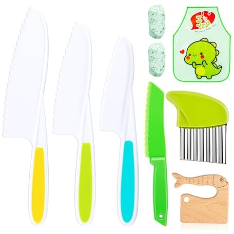 FUNTOOLDE Kids Knife Set for Cooking Cover