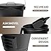 F2C 5.5 Gallon Large Ash Bucket with Lid and Shovel Fireplace Tool Set,Galvanized Metal Coal and Hot Ash Pail for Fireplace, Fire Pits, Wood Burning Stoves, Grill, Outdoor,Home Black