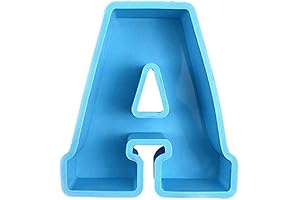 Large Size 3D Letter Silicone Mold for Resin Art, DIY Word Sign Epoxy Casting Molds