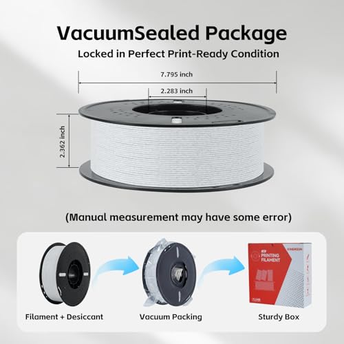 Image of Kingroon Marble PLA Filament 1.75mm, 1kg Spool (2.2lbs), Dimensional Accuracy + /- 0.03mm, Vibrant Color 3D Printer Filament, Fits for Most FDM 3D Printers