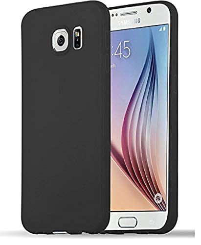 Image of Mobile Back Cover Case for Samsung Galaxy S6, G920I (Silicone Case|CameraProtection|Black SC1510)