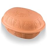 Romertopf Clay Roaster | Non-Stick Dutch Oven | Healthy Pot Cooking | Clay Baker | Versatile Cooking Vessel - 7.3 Quarts (7 Liters) For Up To 8 People