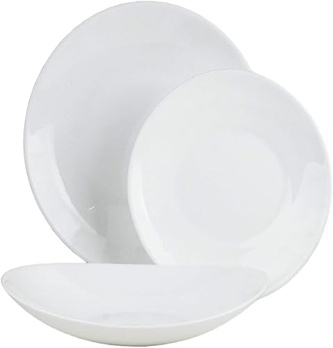 Pagano home BORMIOLI PROMETEO SERVIZIO PIATTI X 12 PERSONE 48 PEZZI CON BICCHIERI OMAGGIO