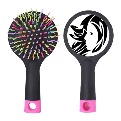 Brosse à cheveux démêlante Vierge zodiaque avec base coussin d'air