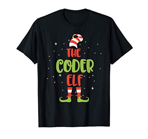 Soy el duende codificador disfraz de elfo de Navidad de la f Camiseta