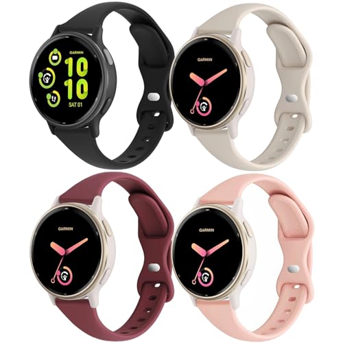CUNUJIX �X�����V���R���r���v�o���h Garmin Vivoactive 6/ Vivoactive 5/Vivoactive 3/Venu Sq/Venu 2 Plus/Forerunner 165/55/245 Music�Ή� 20mm ���^�\�t