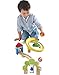 HABA Kullerbu Spiral Track - 26 Piece Wood & Plastic Ball Track Set with Crazy Curves & Bell Age 2+