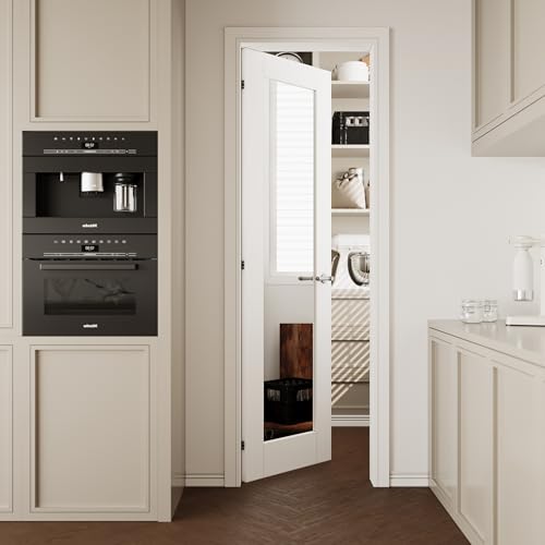 CRUTOP 24''x80'' Mirrored Interior Door Slab Shaker,...