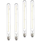 Dimmable Led Tubular Bulb 12W,3000K Soft White,T30 Long Tube Edison Led Vintage Filament Bulb,100W E