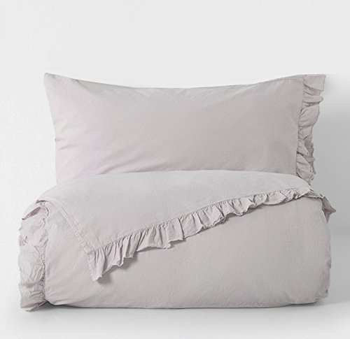 Piu Belle Shabby Chic Ruffled 4pc Sheet Set Queen or King 100% Cotton