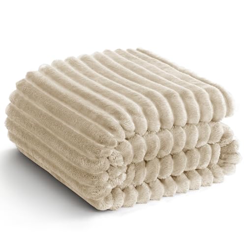 HIMEET Soft Linen Throw Blanket for Couch - 300GSM Cozy