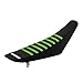 Enjoy Mfg 2001-2013 Kawasaki KX85 KX100 Black/Green Ribbed Seat Cover