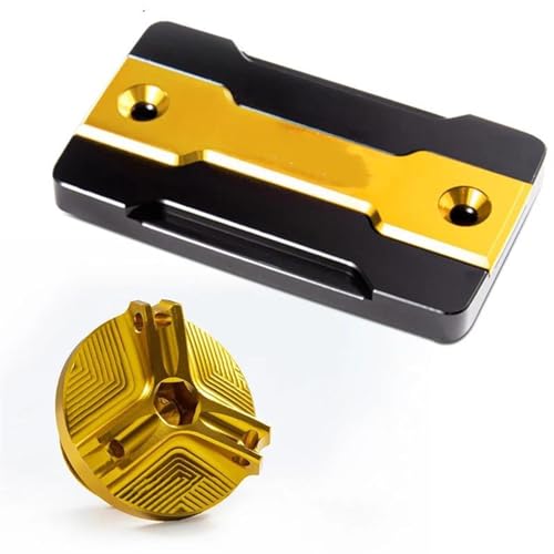 Tapa del tanque de líquido de frenos delantero para Suzuki GSXS750 en color dorado elegante