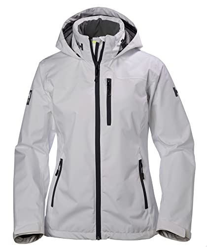 Helly Hansen W Crew Hooded Jacket Chaqueta, Gris Niebla, L Mujer Helly Hansen W Crew Hooded Jacket Chaqueta, Gris Niebla, L Mujer