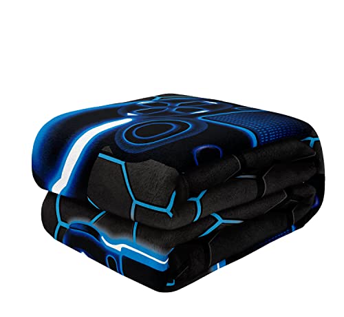 Bducok Honeycomb Gaming Blanket For Boys Fleece Cozy Geometric Honeycomb Throw Blanket Video Games Bed Blanket Forteens Kids Game Room Decor Blanket For Bedroom Couch Birthday Gift Blanket(80"X60") #TOP4