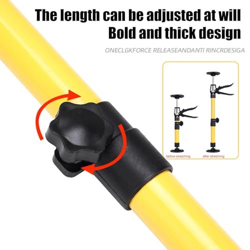 Gdiojnfg Hand Lifting Jack Tool, Cabinet Support Jack | Cabinet Installation Jack, Furniture Jack, Quick Hand Work Steel Support System Telescopic Lifter Rod, Lift Jack For Drywall,Cabinet,Range Hoods - Image 5
