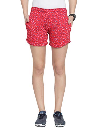 Image of UZARUS Women's Cotton Sleep Night Wear Printed Shorts - Pack of 2