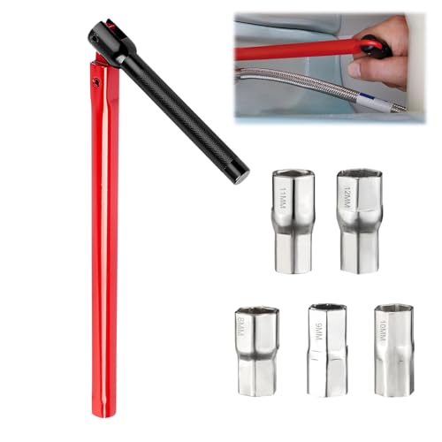 Luckwaii Clé Robinet Cle Lavabo Speciale Mitigeur, Outil pour L'installation de Robinets 8-12 mm, Faucet Wrench Plomberie Outillage pour Installations de...