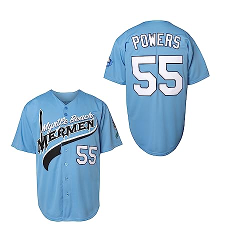 Jersey Kenny Powers 55 Charros Eastbound and Down Myrtle Beach Mermen para Hombre talla S a XXXL miniatura 1