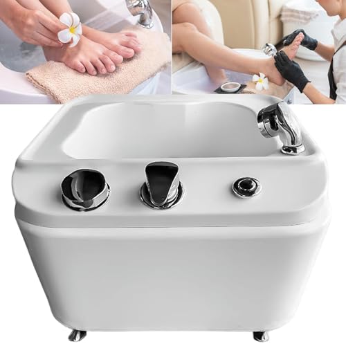 Spa portátil para pies con drenaje y masaje vibratorio miniatura 1