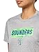 adidas Women's Seattle Sounders MLS Short Sleeve T-Shirt, Grey/Seattle Sounders, XX-Large