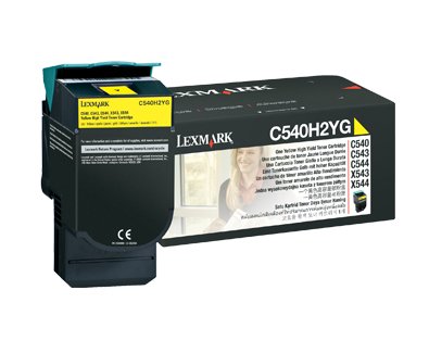 Toner Lexmark C540H2YG jaune original pour des impressions de 2000 pages nettes