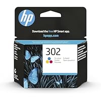 HP 302 Tricromia, F6U65AE, Cartuccia Originale da 165 Pagine, Compatibile con Stampanti DeskJet...